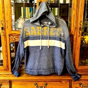 Cute faded styling Buffalo Sabre’s hoodie